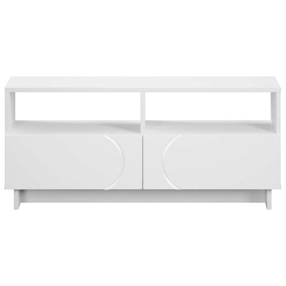 TV-standaard 90 x 34,5 x 40 cm Wit Bewerkt hout