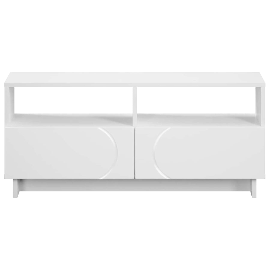 TV-standaard 90 x 34,5 x 40 cm Wit Bewerkt hout