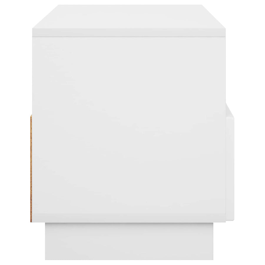 TV-standaard 90 x 34,5 x 40 cm Wit Bewerkt hout