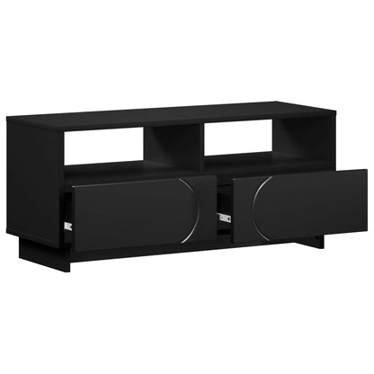 TV-standaard 90 x 34,5 x 40 cm Zwart Bewerkt hout