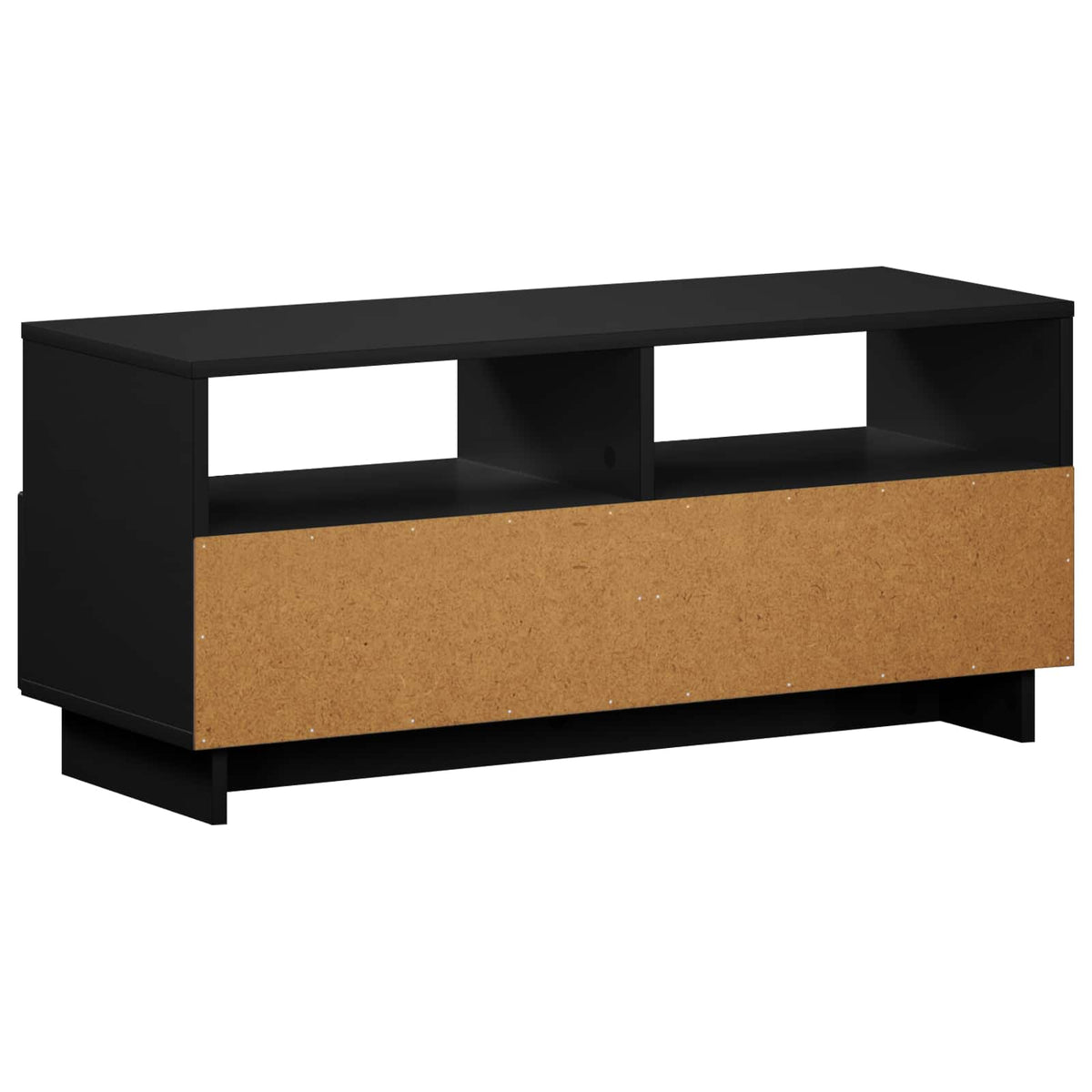 TV-standaard 90 x 34,5 x 40 cm Zwart Bewerkt hout