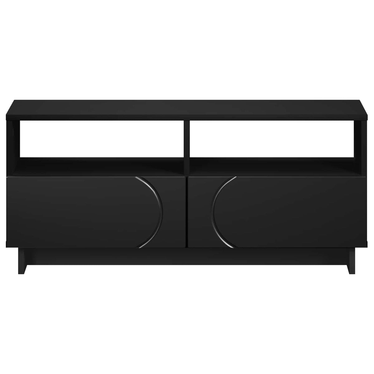 TV-standaard 90 x 34,5 x 40 cm Zwart Bewerkt hout