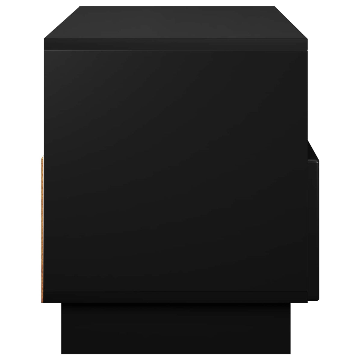 TV-standaard 90 x 34,5 x 40 cm Zwart Bewerkt hout
