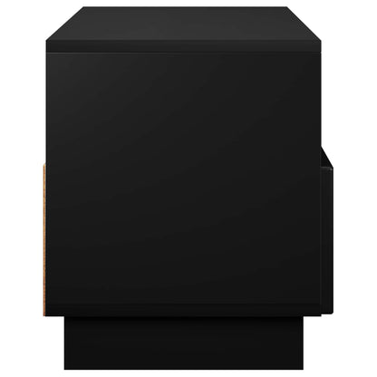 TV-standaard 90 x 34,5 x 40 cm Zwart Bewerkt hout