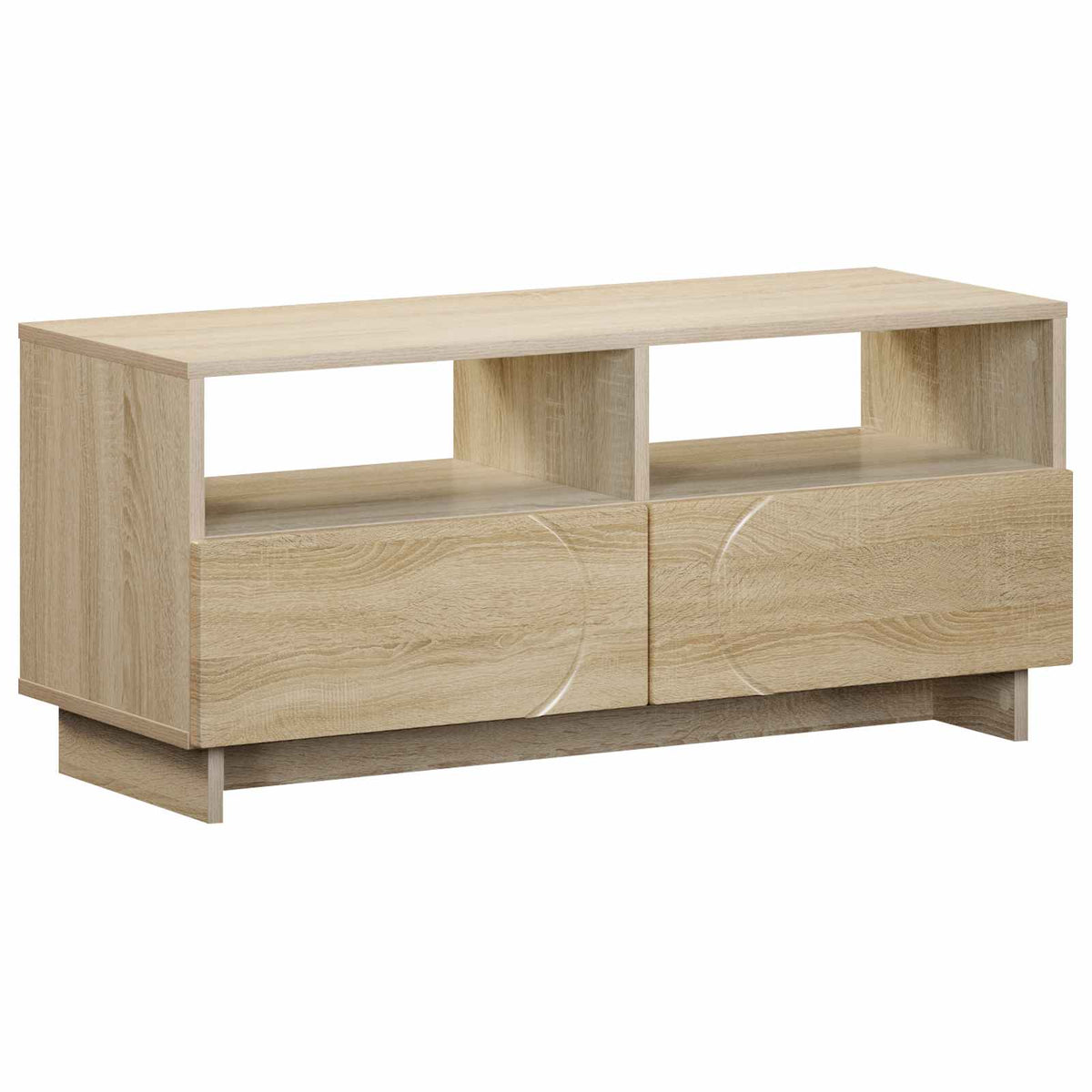 TV-standaard 90 x 34,5 x 40 cm Sonoma Eiken Bewerkt hout