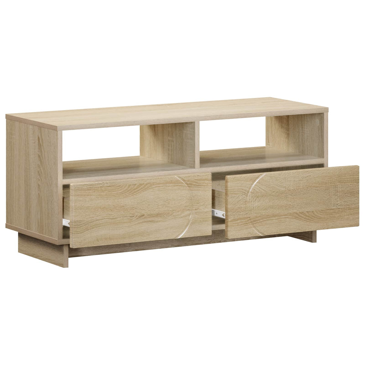 TV-standaard 90 x 34,5 x 40 cm Sonoma Eiken Bewerkt hout