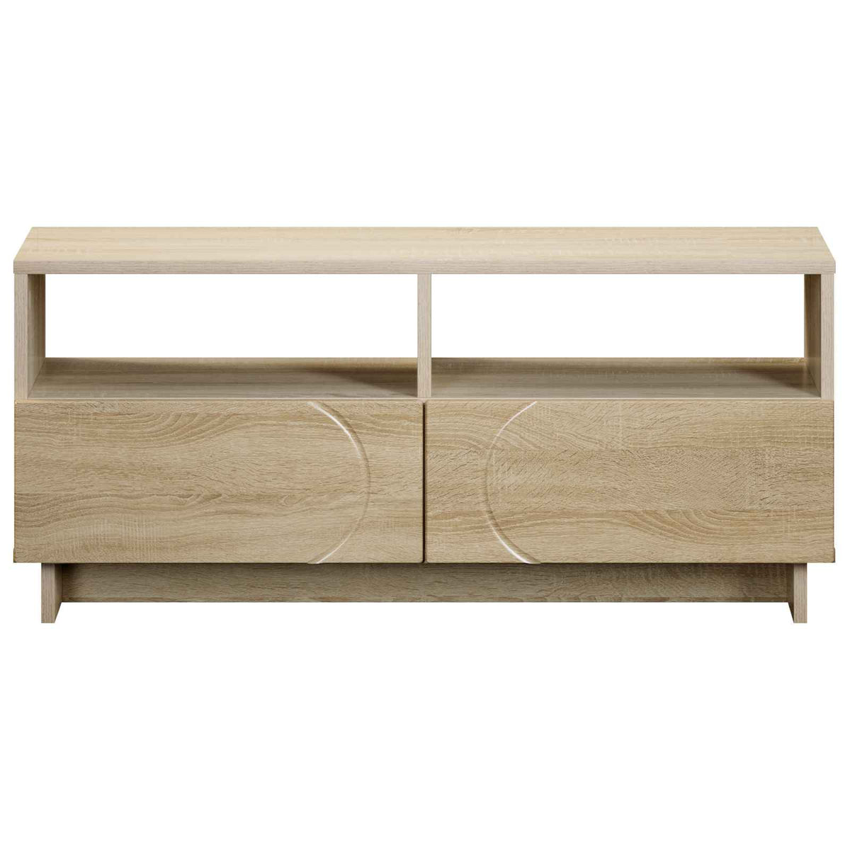 TV-standaard 90 x 34,5 x 40 cm Sonoma Eiken Bewerkt hout