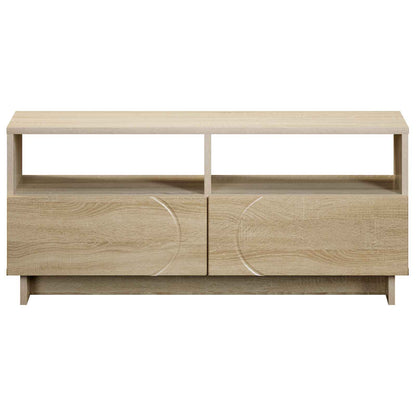 TV-standaard 90 x 34,5 x 40 cm Sonoma Eiken Bewerkt hout