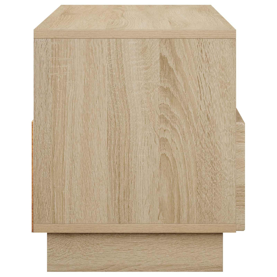 TV-standaard 90 x 34,5 x 40 cm Sonoma Eiken Bewerkt hout