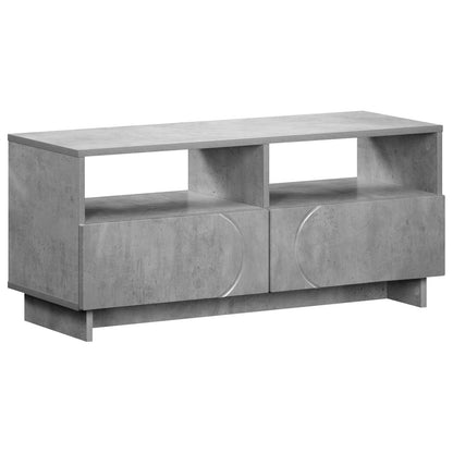 TV-standaard 90 x 34.5 x 40 cm Betongrijs Bewerkt hout