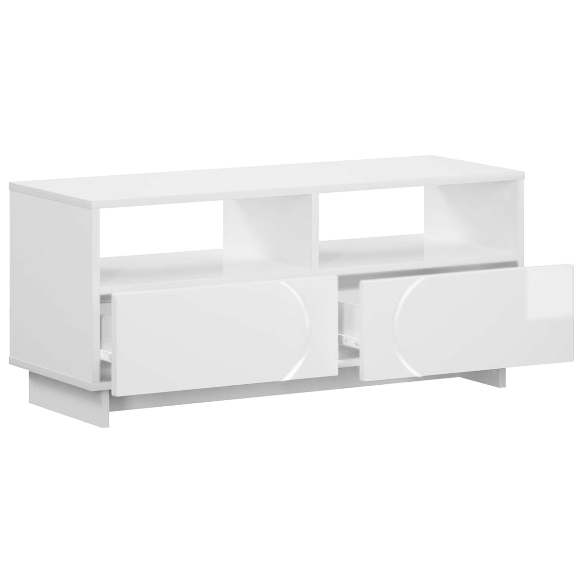 TV-standaard 90 x 34,5 x 40 cm Hoogglans Wit Bewerkt hout