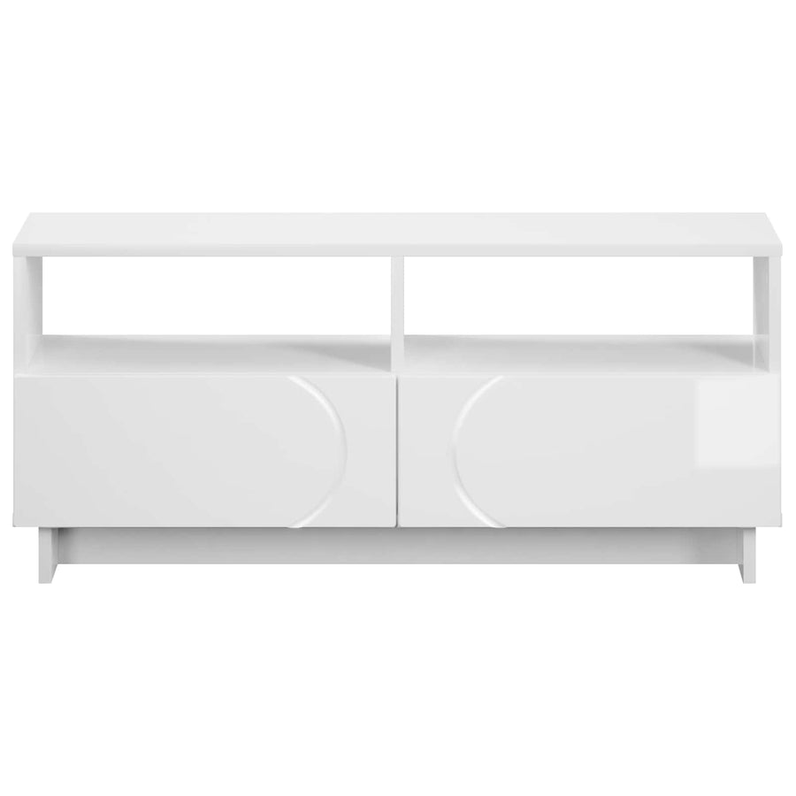 TV-standaard 90 x 34,5 x 40 cm Hoogglans Wit Bewerkt hout