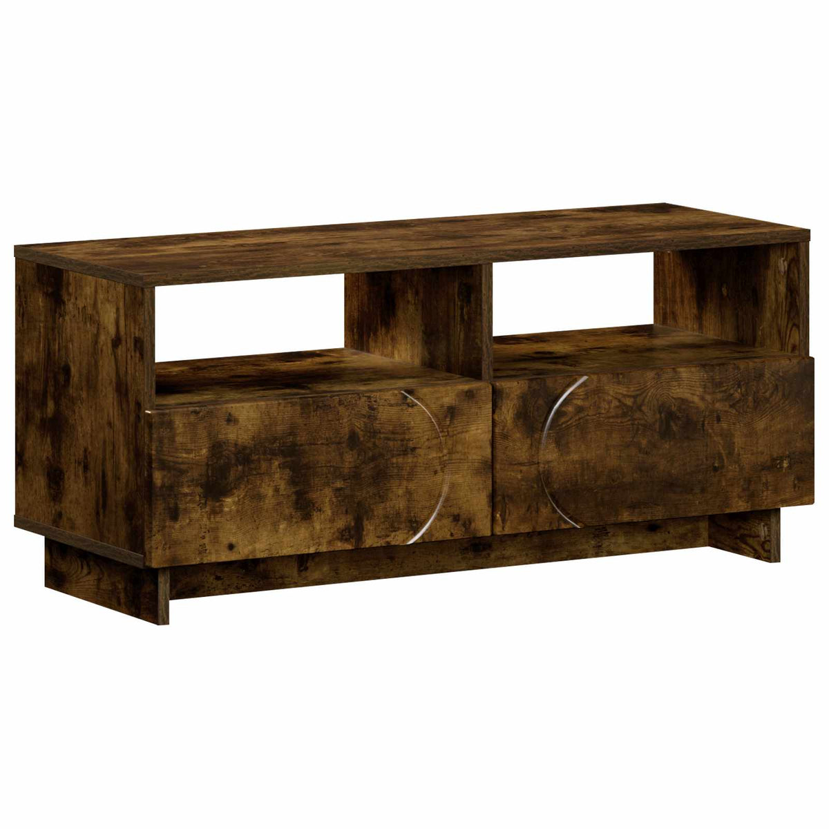 TV-standaard 90 x 34.5 x 40 cm Gerookt eiken Bewerkt hout