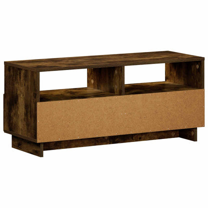 TV-standaard 90 x 34.5 x 40 cm Gerookt eiken Bewerkt hout