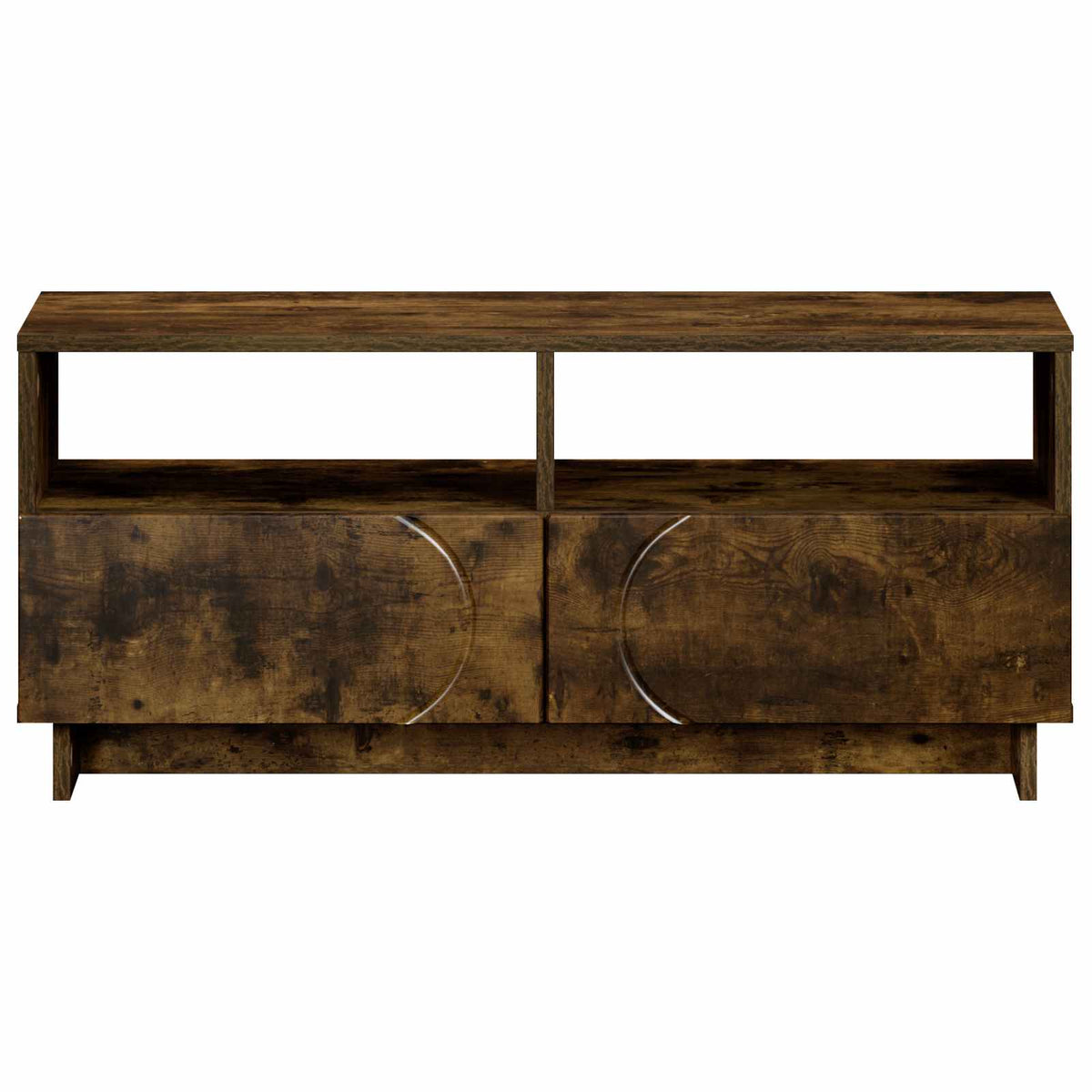 TV-standaard 90 x 34.5 x 40 cm Gerookt eiken Bewerkt hout