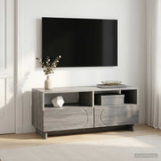 Tv-standaard 90x34,5x40 cm grijs sonoma bewerkt hout