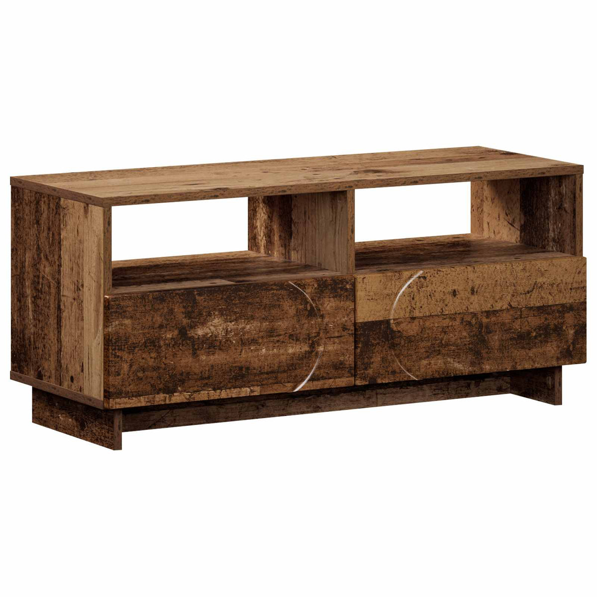 TV-standaard 90 x 34,5 x 40 cm Oud hout Bewerkt hout