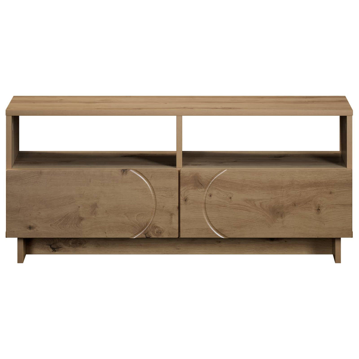 TV-standaard 90 x 34,5 x 40 cm Artisanaal eiken Bewerkt hout