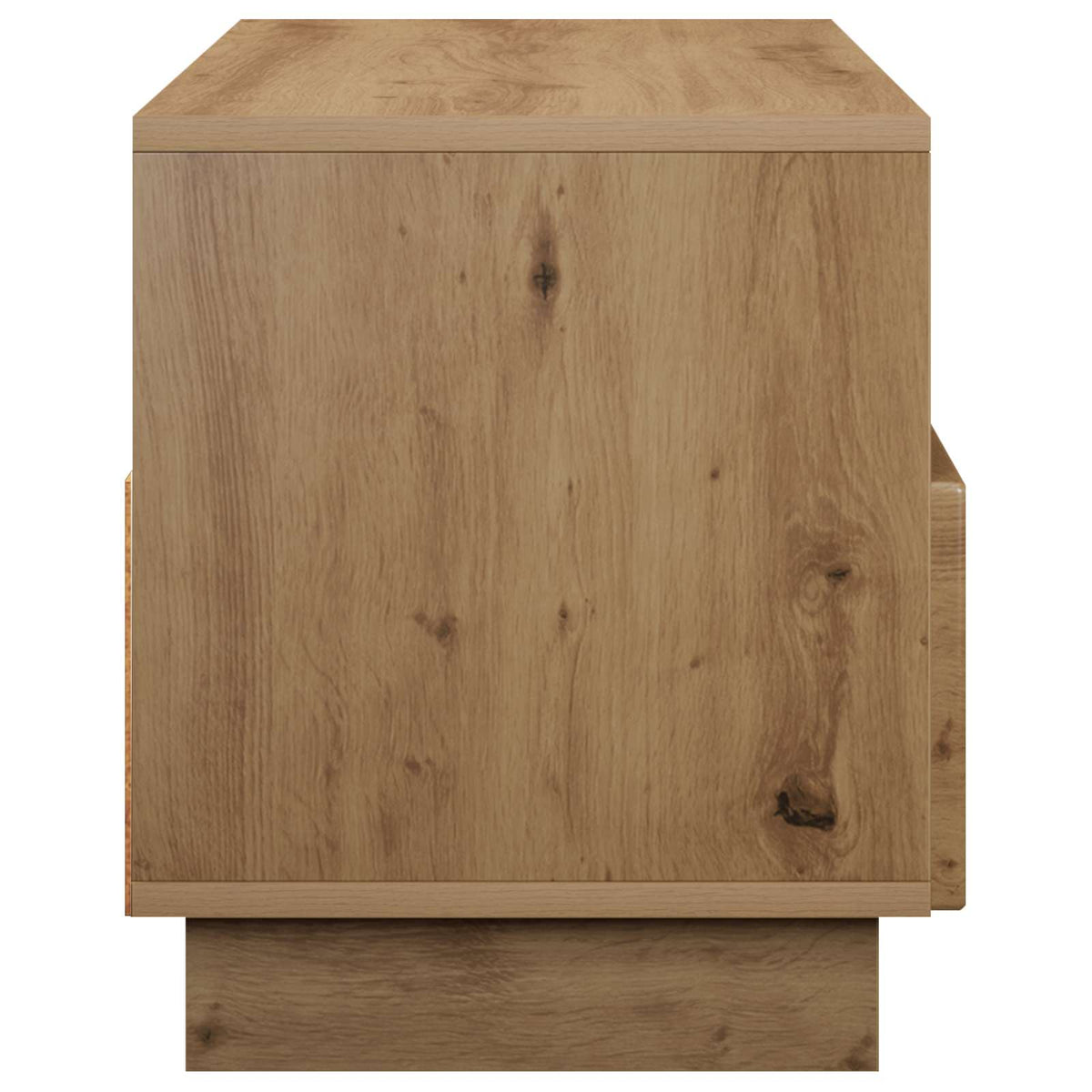 TV-standaard 90 x 34,5 x 40 cm Artisanaal eiken Bewerkt hout
