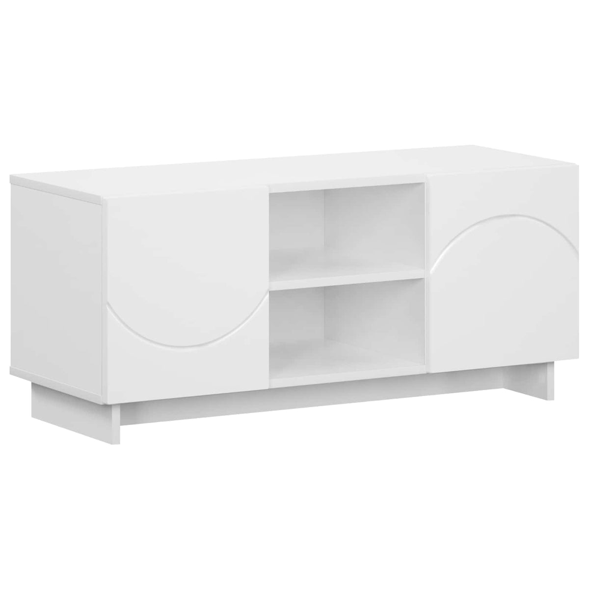 TV-standaard 90 x 34,5 x 40 cm Wit Bewerkt hout