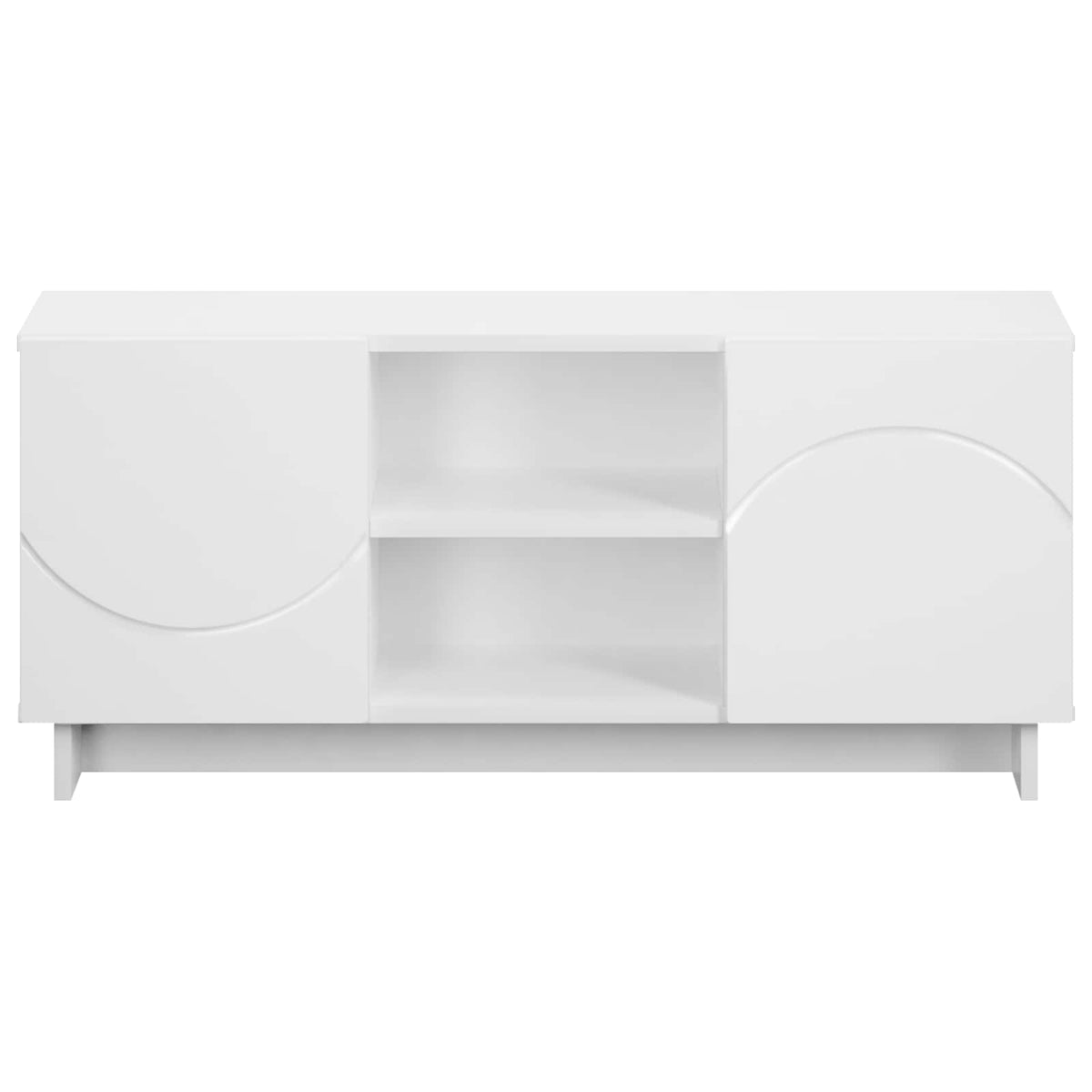 TV-standaard 90 x 34,5 x 40 cm Wit Bewerkt hout