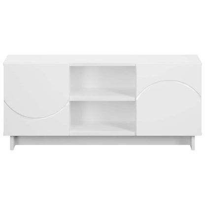 TV-standaard 90 x 34,5 x 40 cm Wit Bewerkt hout