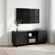 TV-meubel 90x34,5x40 cm zwart bewerkt hout