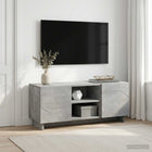 Tv-meubel 90x34,5x40 cm betongrijs bewerkt hout