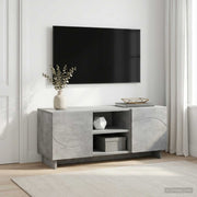 Tv-meubel 90x34,5x40 cm betongrijs bewerkt hout