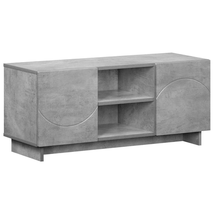 TV-standaard 90 x 34,5 x 40 cm Betongrijs Bewerkt hout