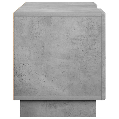 TV-standaard 90 x 34,5 x 40 cm Betongrijs Bewerkt hout