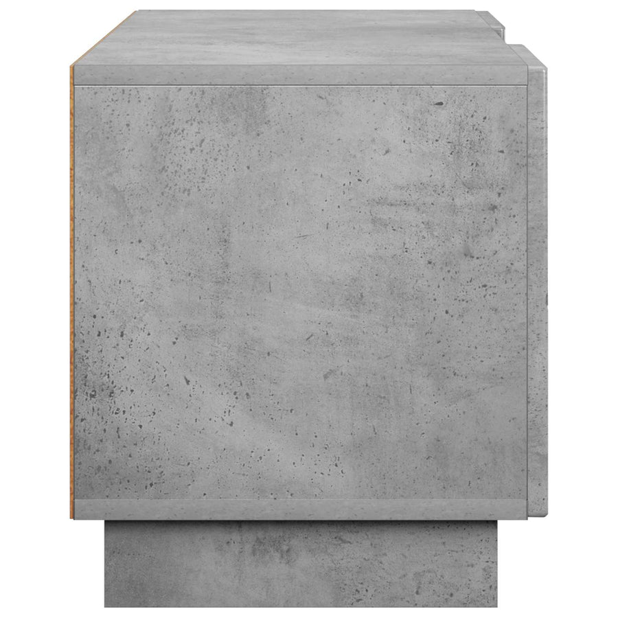 TV-standaard 90 x 34,5 x 40 cm Betongrijs Bewerkt hout