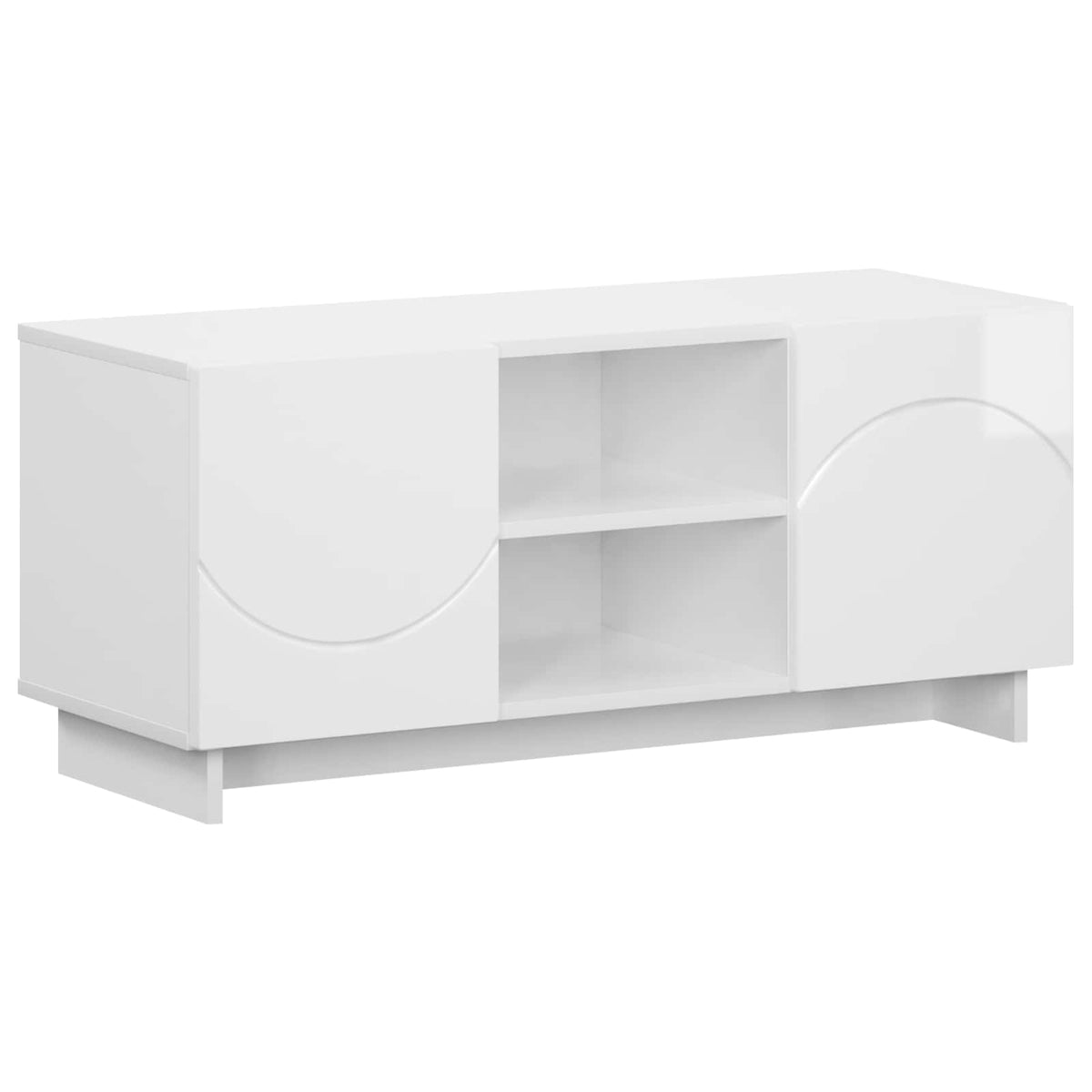TV-standaard 90 x 34,5 x 40 cm Hoogglans Wit Bewerkt hout