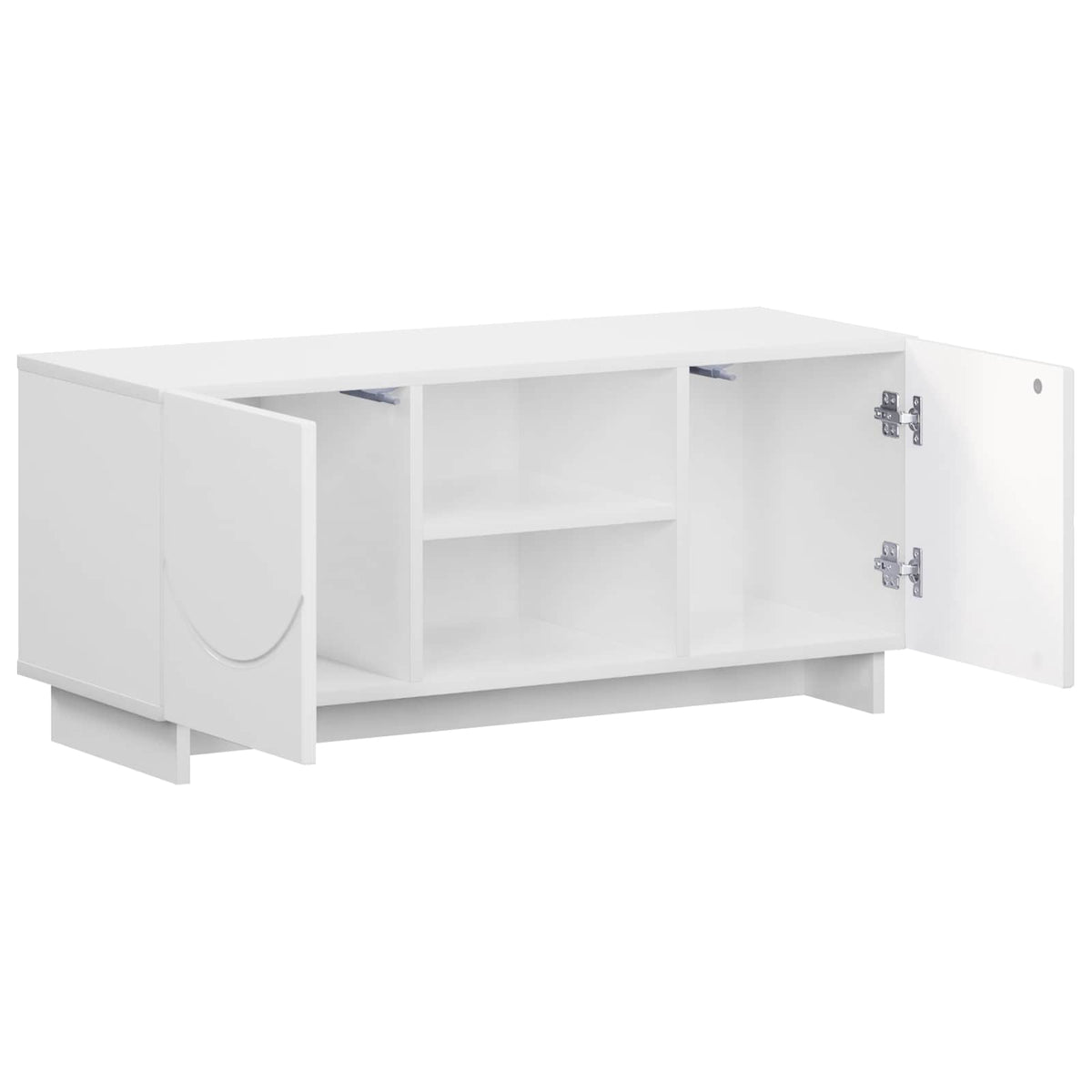 TV-standaard 90 x 34,5 x 40 cm Hoogglans Wit Bewerkt hout