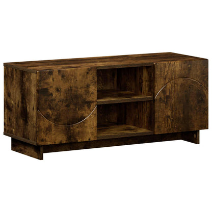 TV-standaard 90 x 34,5 x 40 cm Gerookt eiken Bewerkt hout