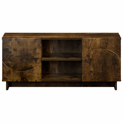 TV-standaard 90 x 34,5 x 40 cm Gerookt eiken Bewerkt hout