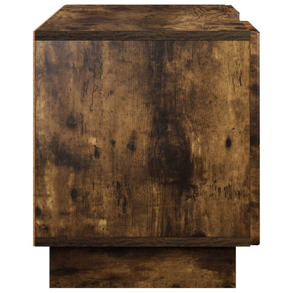 TV-standaard 90 x 34,5 x 40 cm Gerookt eiken Bewerkt hout