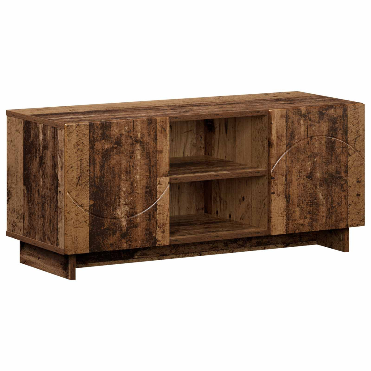 TV-standaard 90 x 34,5 x 40 cm Oud hout Bewerkt hout