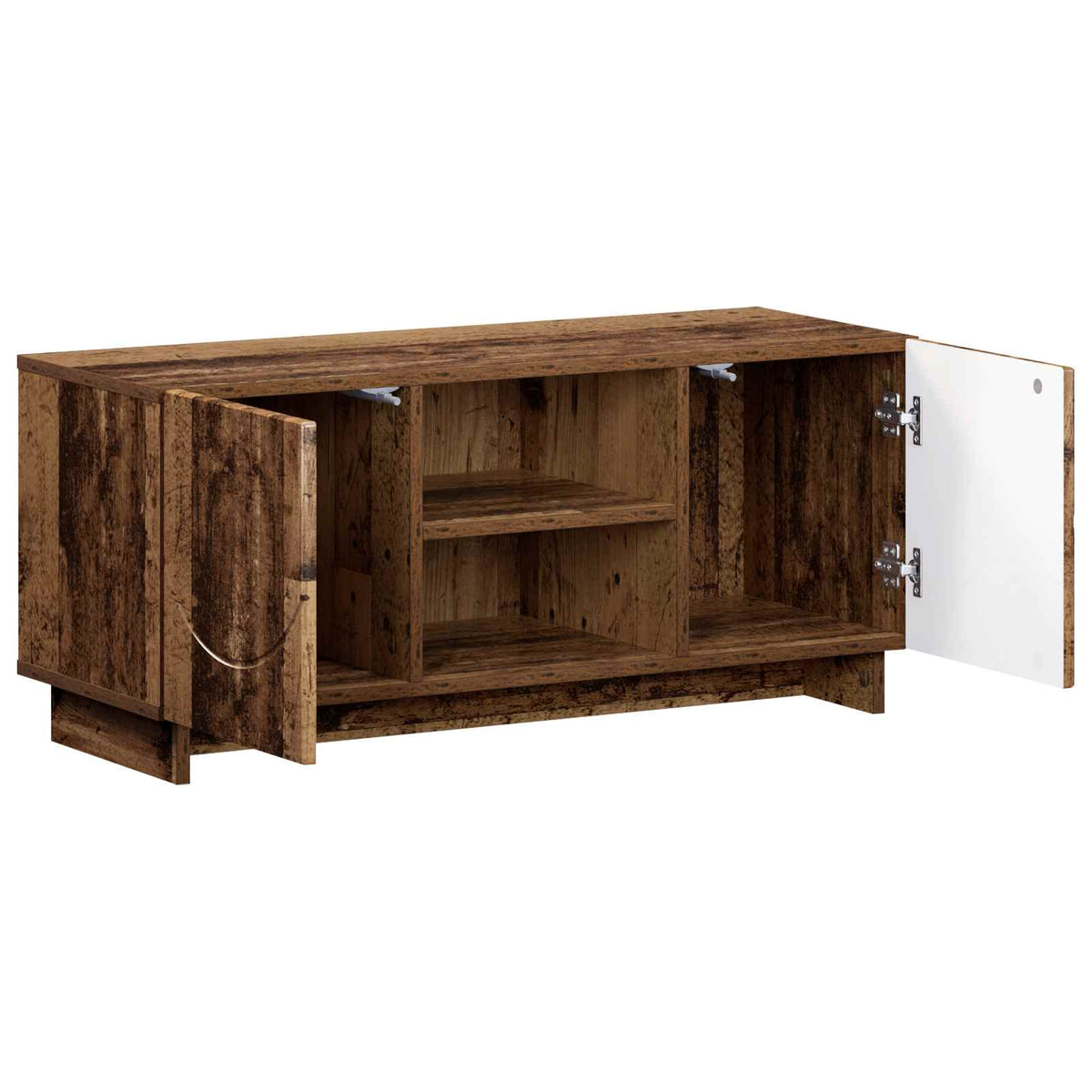 TV-standaard 90 x 34,5 x 40 cm Oud hout Bewerkt hout