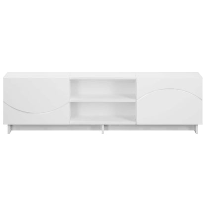 TV-standaard 140 x 34,5 x 40 cm Wit Bewerkt hout