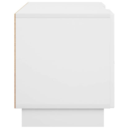 TV-standaard 140 x 34,5 x 40 cm Wit Bewerkt hout