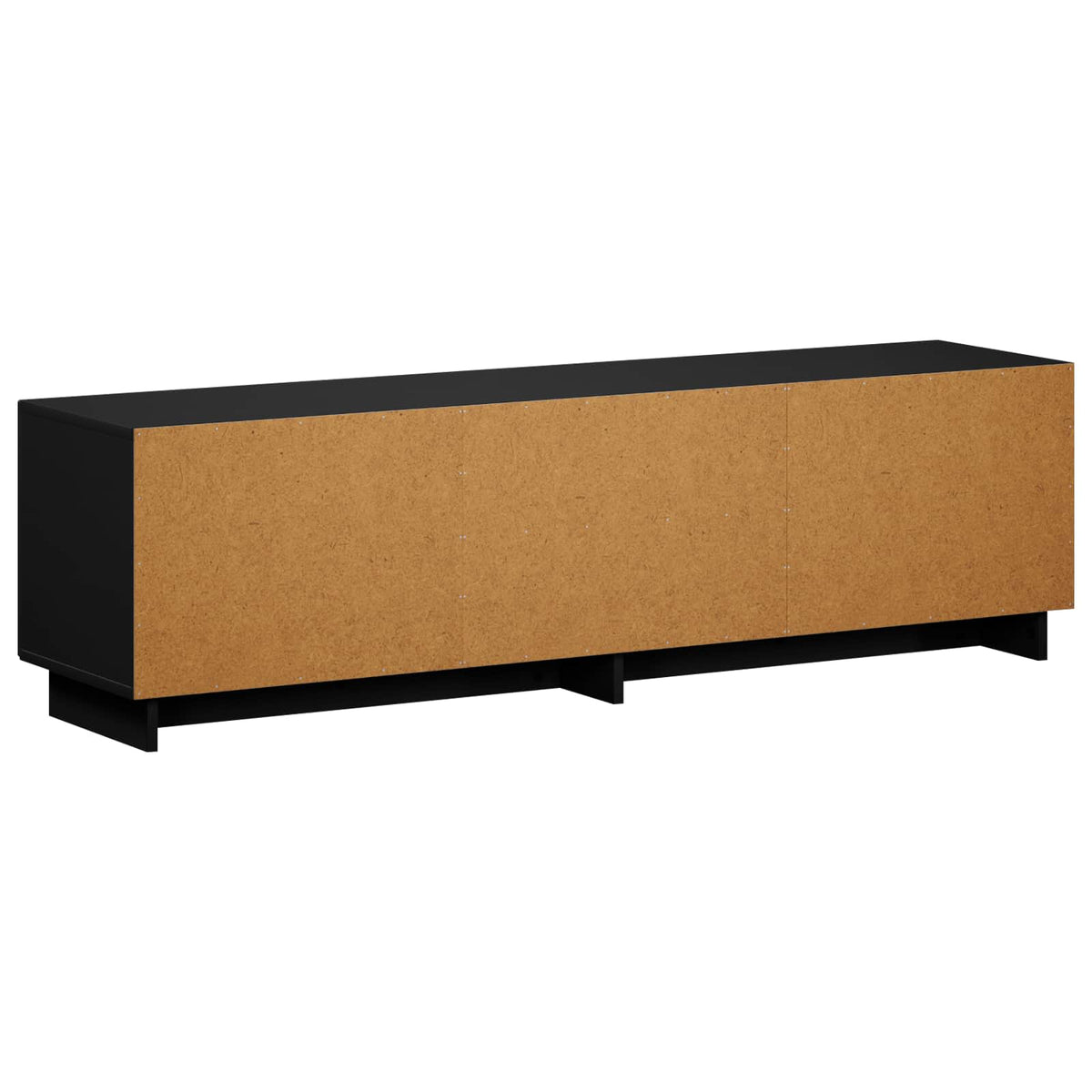 TV-standaard 140 x 34,5 x 40 cm Zwart Bewerkt hout
