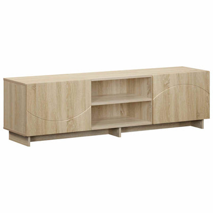 TV-standaard 140 x 34,5 x 40 cm Sonoma Eiken Bewerkt hout