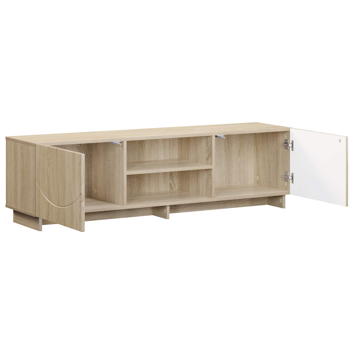 TV-standaard 140 x 34,5 x 40 cm Sonoma Eiken Bewerkt hout