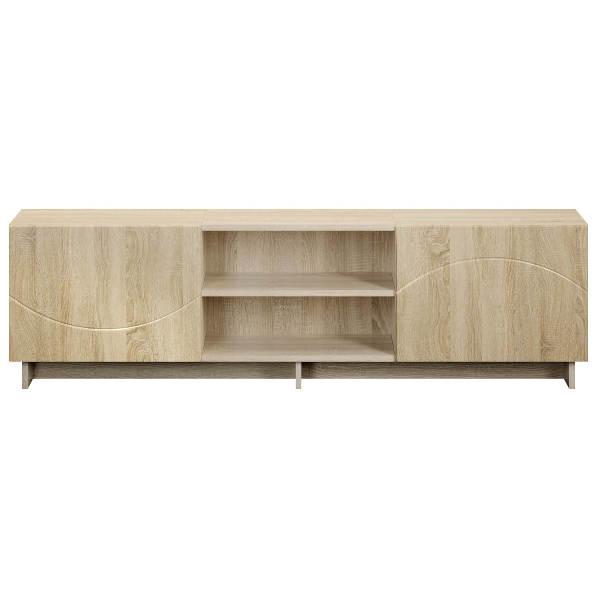 TV-standaard 140 x 34,5 x 40 cm Sonoma Eiken Bewerkt hout