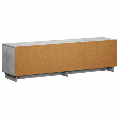 TV-standaard 140 x 34,5 x 40 cm Betongrijs Bewerkt hout