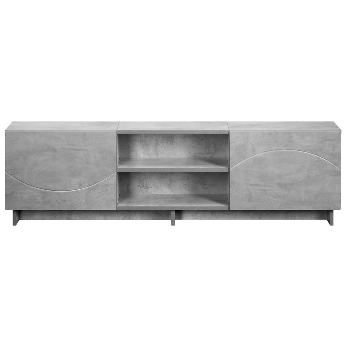 TV-standaard 140 x 34,5 x 40 cm Betongrijs Bewerkt hout