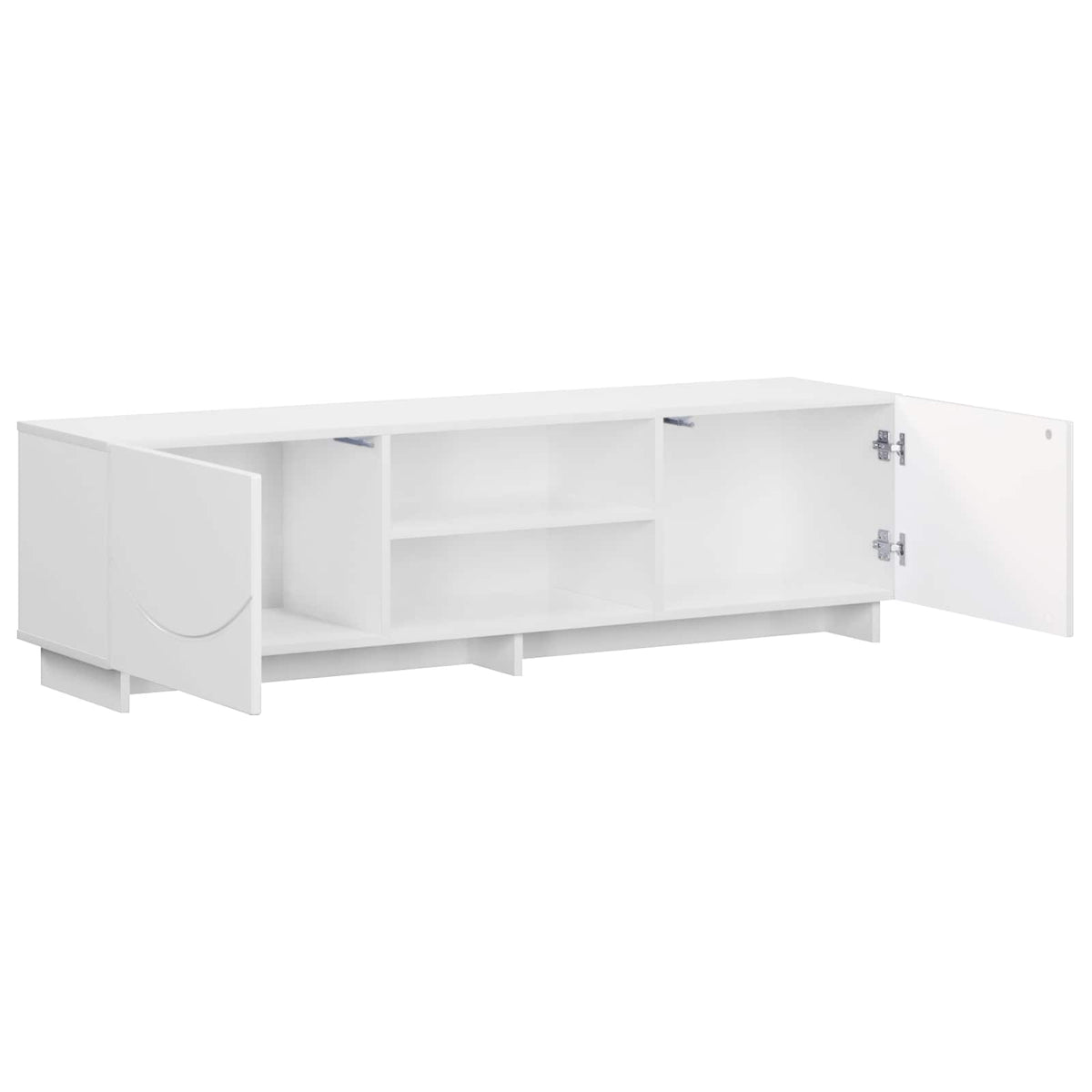 TV-standaard 140 x 34,5 x 40 cm Hoogglans Wit Bewerkt hout