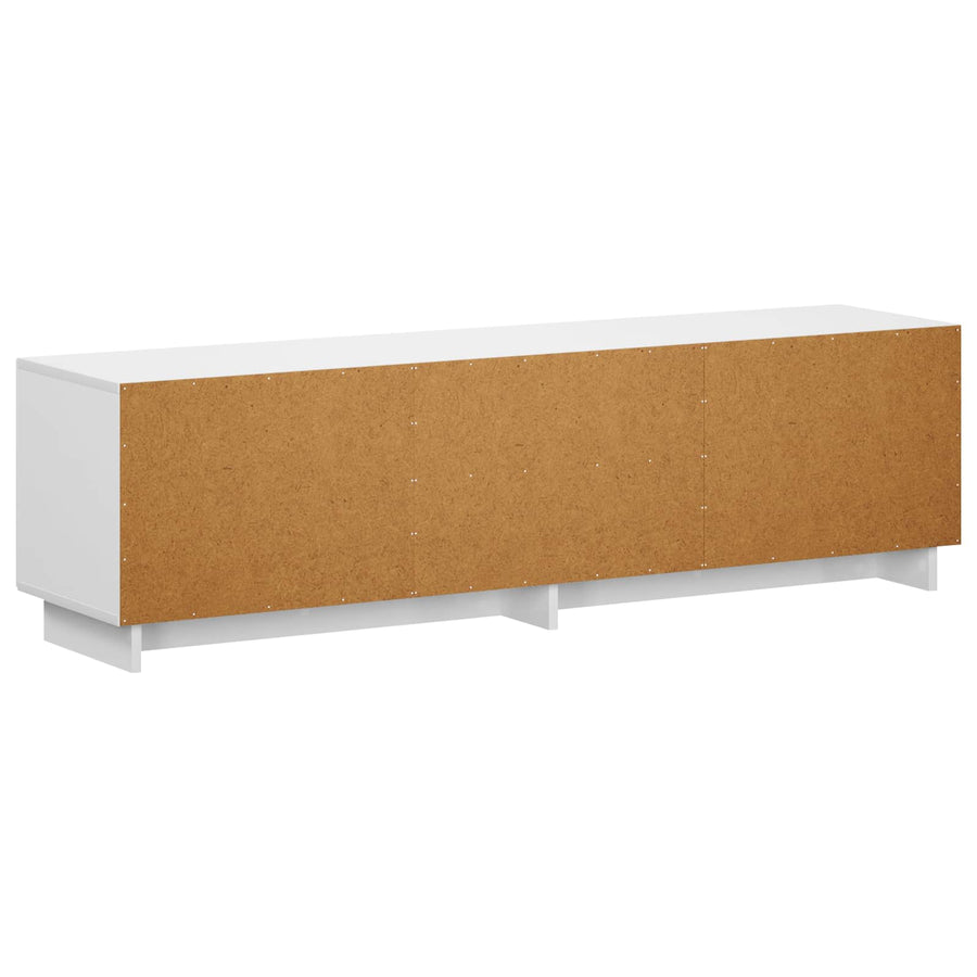 TV-standaard 140 x 34,5 x 40 cm Hoogglans Wit Bewerkt hout