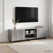 Tv-standaard 140x34,5x40 cm grijs bewerkt hout